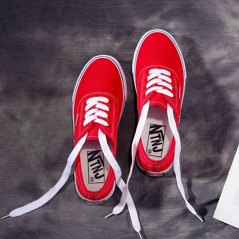 Giày thể thao van classic đen trắng buộc dây QC, giày ulzzang bata học sinh vải canvas full box SAGI ĐẶNG