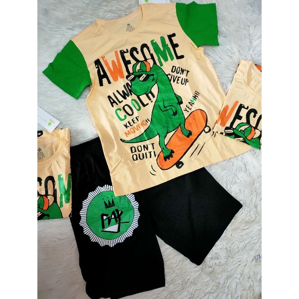 Bộ tay ngắn quần short thun cotton 100% chính phẩm hàng shop size cồ khủng (dưới 85kg)