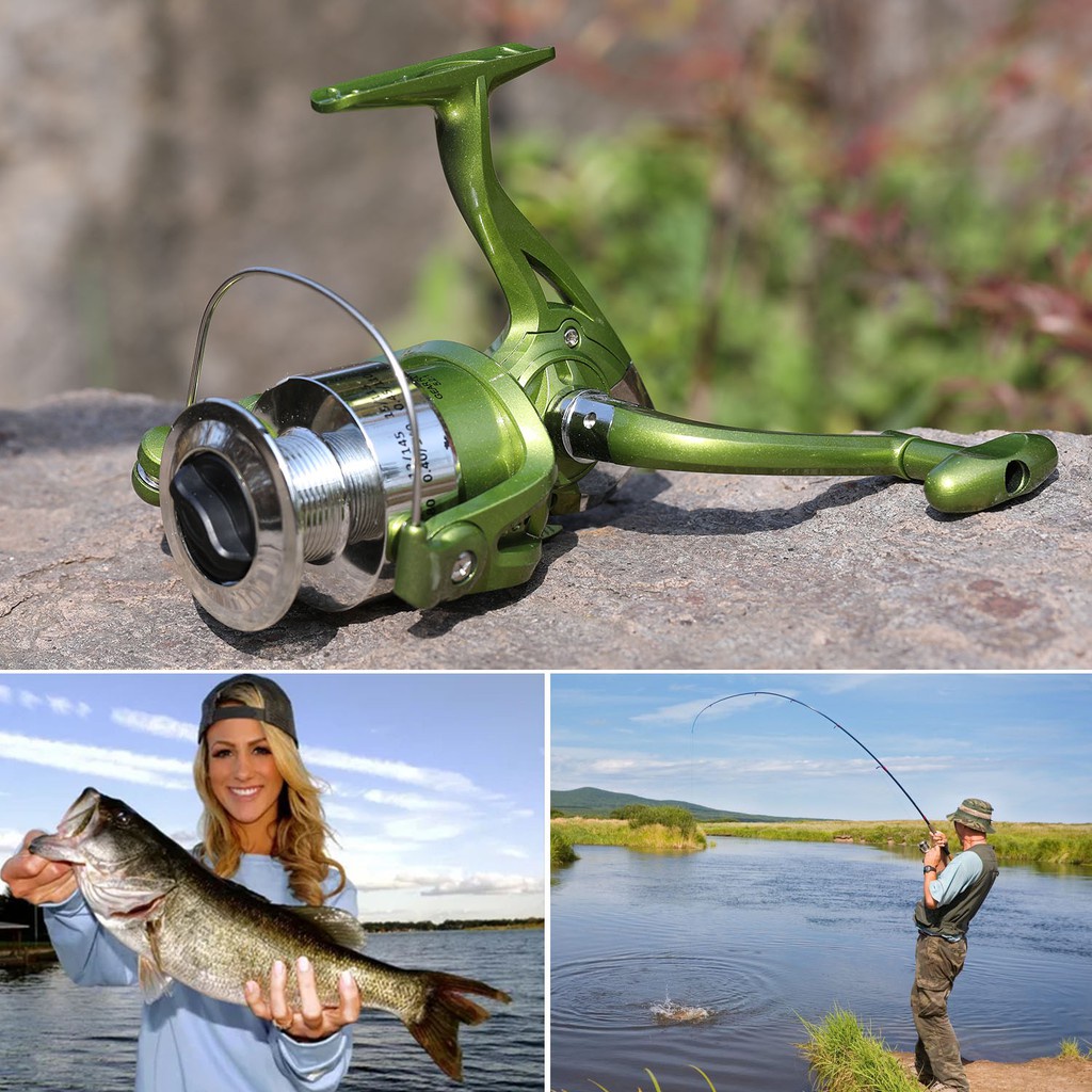 🔥Máy Câu Cá 1000-4000, Tỷ lệ bánh răng 5.2: 1, 6 vòng bi, máy câu đứng