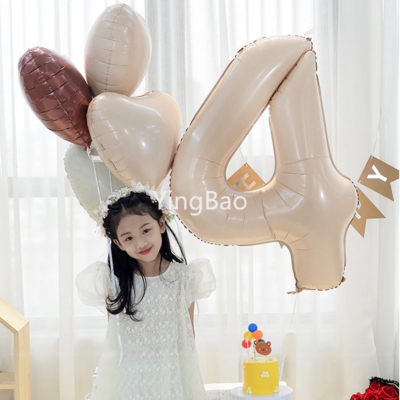 Bong Bóng Hình Số 1-9 32 / 40Inch Nhiều Màu Sắc Dùng Trang Trí Tiệc Sinh Nhật / Đám Cưới