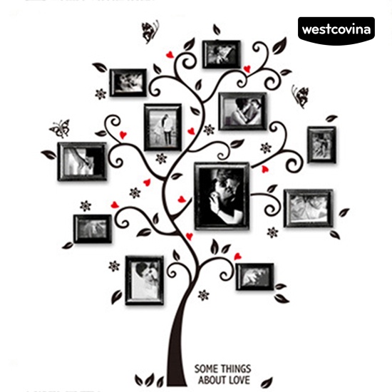 [WEST]⚘Decal dán tường Họa Tiết Hình Cái Cây Gia Đình Dùng Trong Trang Trí Nhà