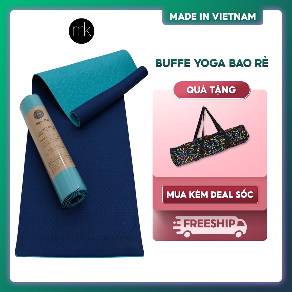Thảm yoga MIKIE MAT 2 màu Safe Mat Dày 6mm