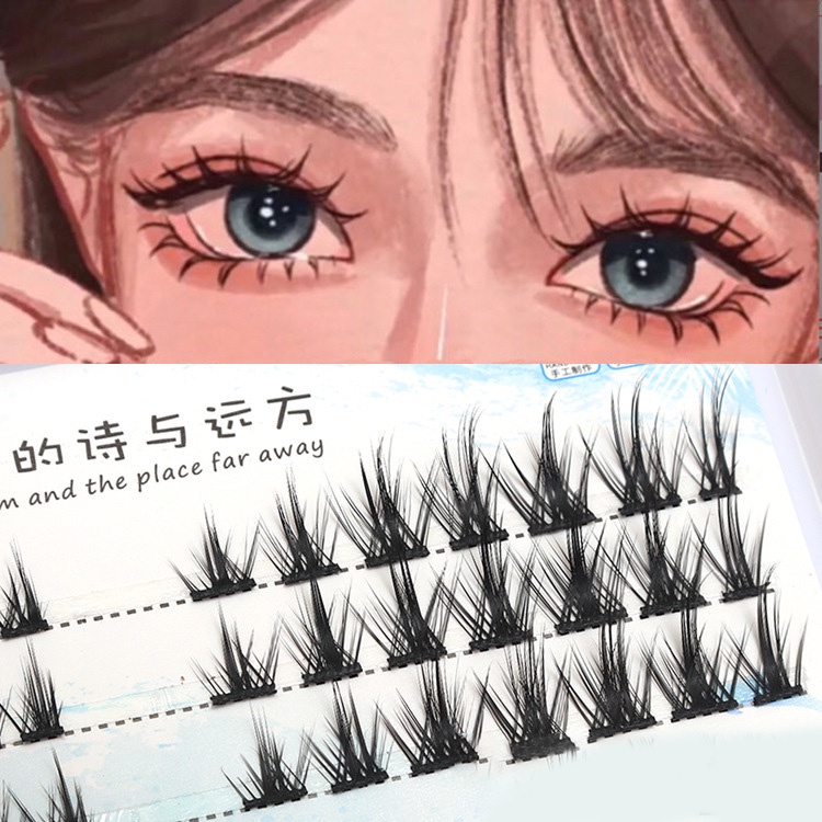 Lông Mi Giả Hình Đuôi Cá 9mm / 10mm / 11mm