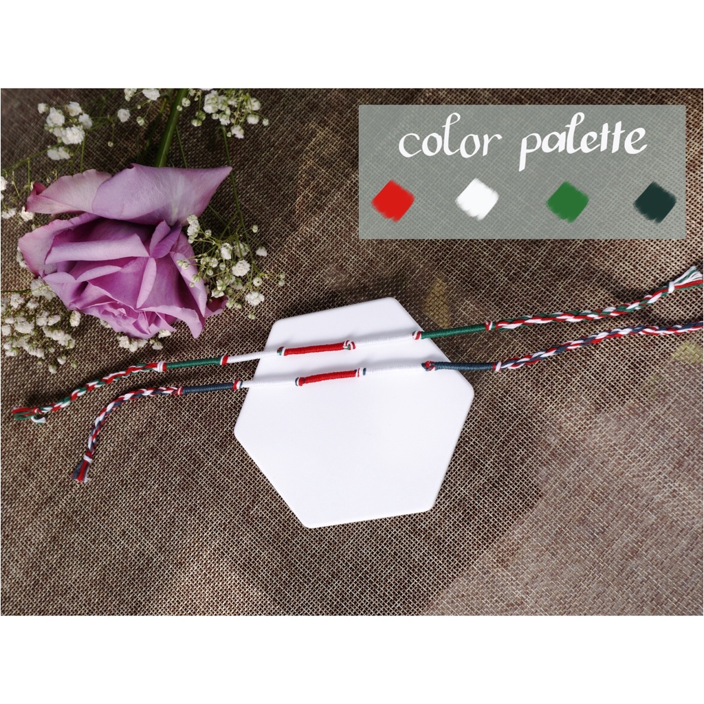 Chap.2 - Vòng tay, chân màu giáng sinh unisex l Wrap bracelet