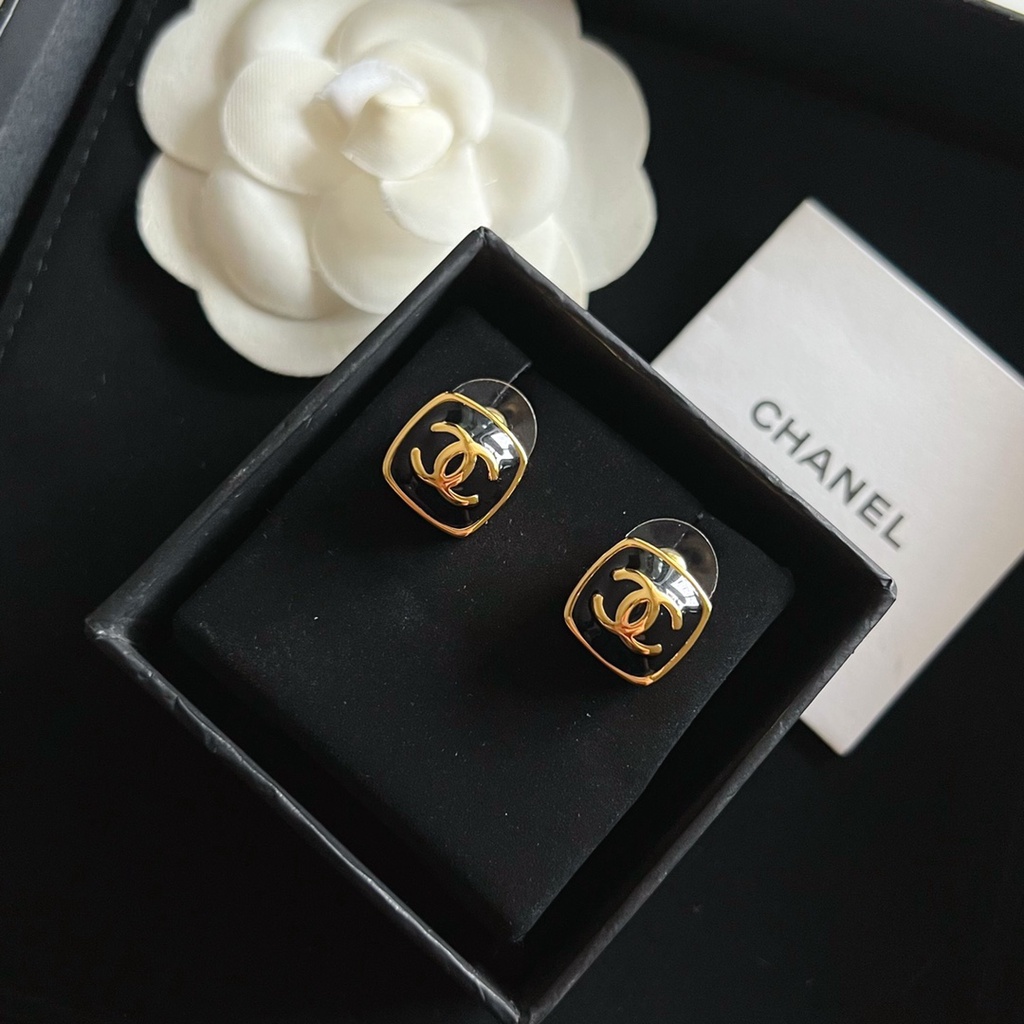 Đôi Bông Tai Mạ Bạc 925 Hình Chữ C Thời Trang