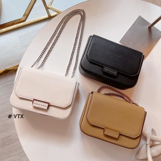 Túi c&k nữ da đeo chéo khóa chốt dáng vintage hàng cao cấp