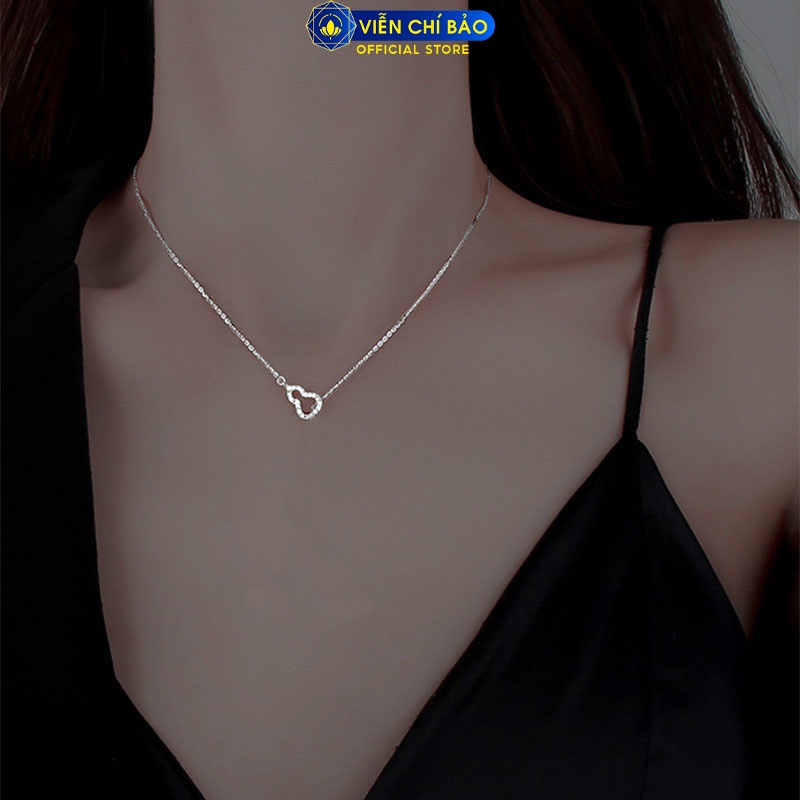 Dây chuyền hồ lô đính đá chất liệu bạc Thái 925 thời trang phụ kiện trang sức nữ Viễn Chí Bảo D000025