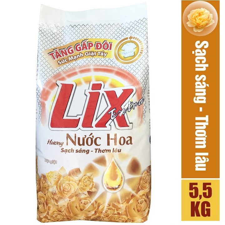 Bột giặt LIX extra hương nước hoa 5.5kg EH554