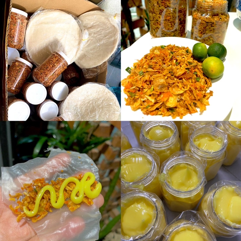 Combo Bánh tráng phơi sương + Muối tôm hành phi loại ngon - Đặc sản Tây Ninh ăn vặt  Hello Oăn Đây