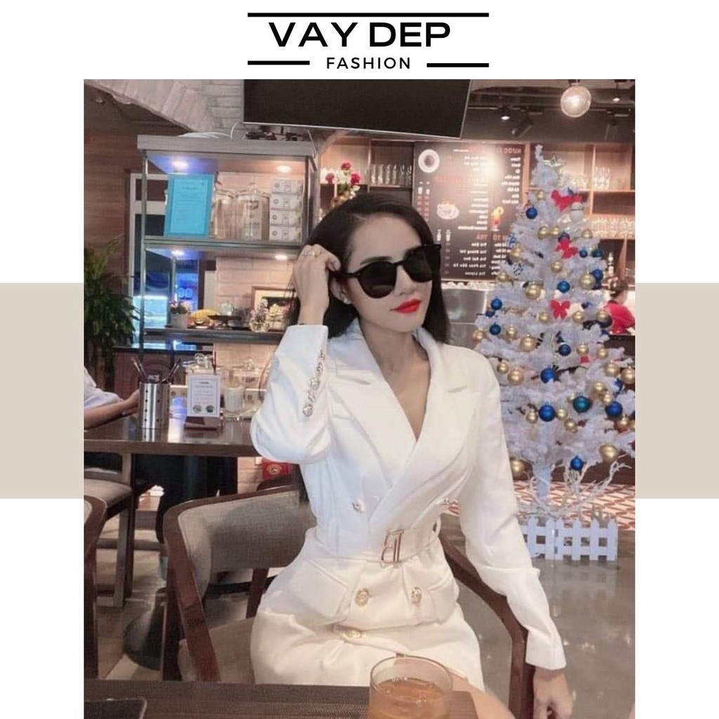 Váy vest đai B chuẩn form sang trọng