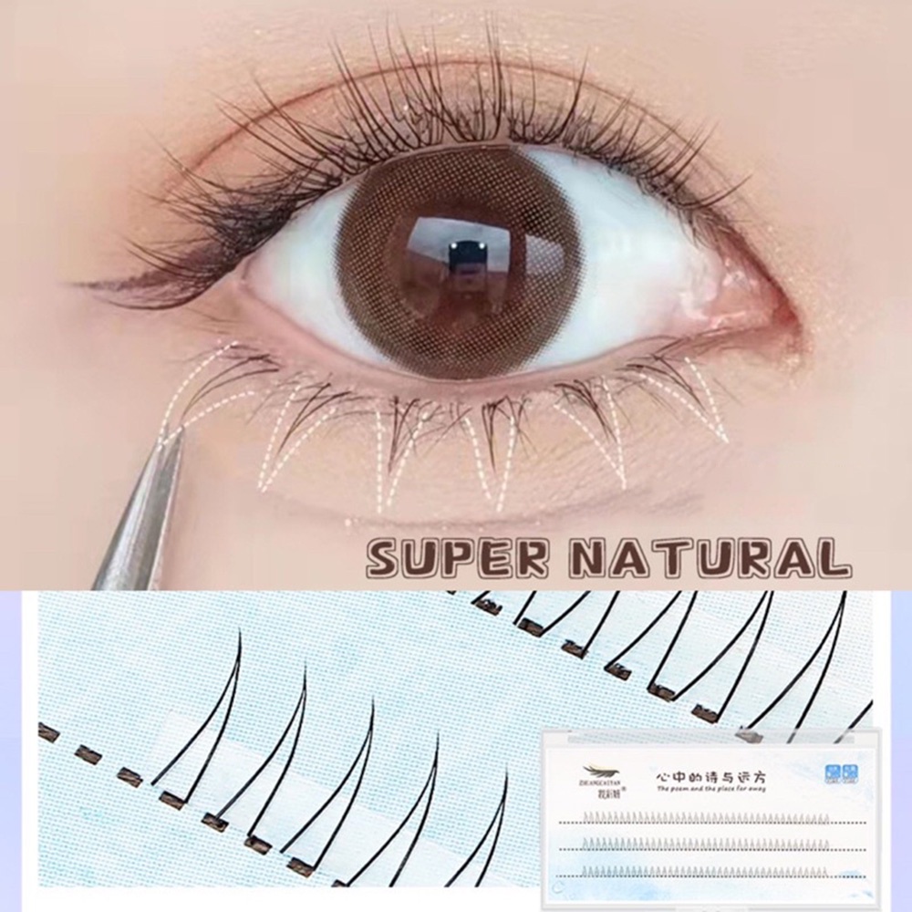 1 Set Lông Mi Giả Kiểu Đuôi Cá Nhiều Màu Sắc Hóa Trang Cho Nữ