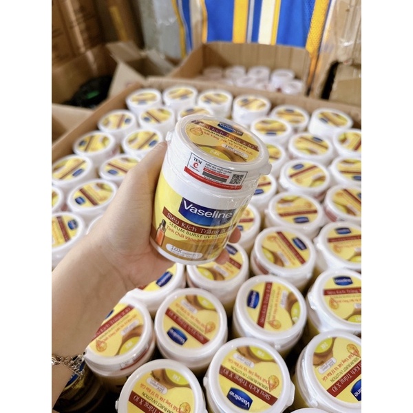 ( HÀNG XỊN CHẤT KEM ĐẶC ) Kem SIÊU Kích Trắng Vaseline x10 hũ 250gr