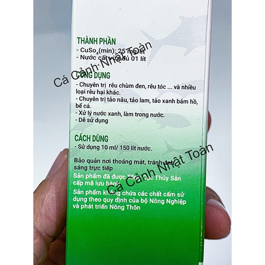 ĐÁNH BAY TẢO HẠI CHO BỂ CÁ CẢNH REAL ALGAE VIETSING 100ML