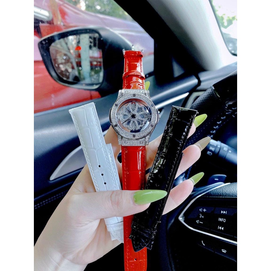 ĐỒNG HỒ NỮ CHOPARD WATCH - XOAY ĐỒNG TRỤC- khung thép 316- 38mm- BẢO HÀNH 24 THÁNG