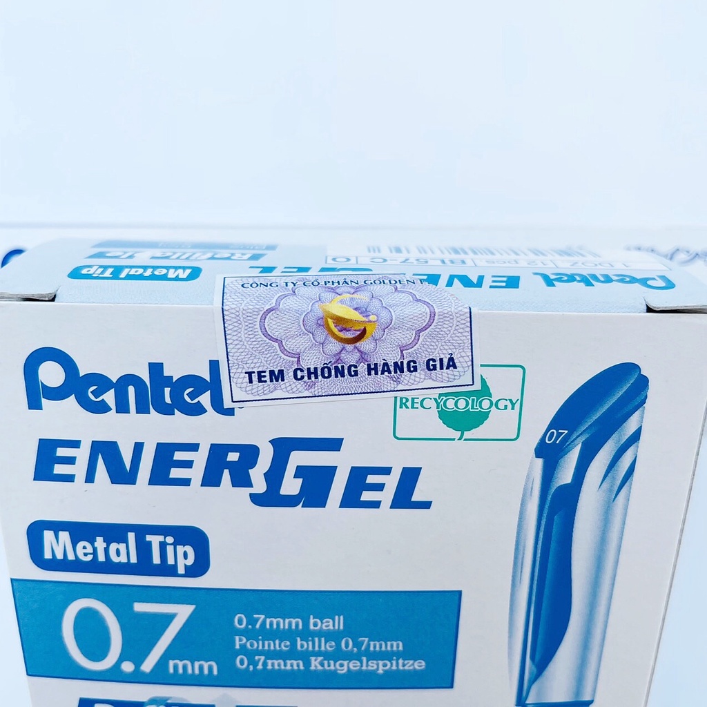 Bút ký Pentel energel  Liquid Gel Ink nét 0.5/ 0.7/ 1.0mm mực xanh/ đỏ/ đen, ruột thay thế