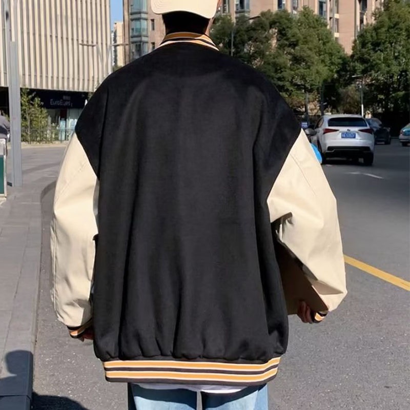 Áo Khoác Bóng Chày Dáng Rộng Phong Cách retro Mỹ Hợp Thời Trang Mùa Thu Mới