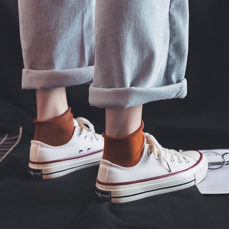 Giày Thể Thao Nữ Vải canvas Thời Trang Phong Cách Hàn Quốc