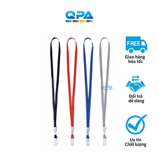 Combo 10 Dây Đeo Thẻ Lụa Móc Nhựa