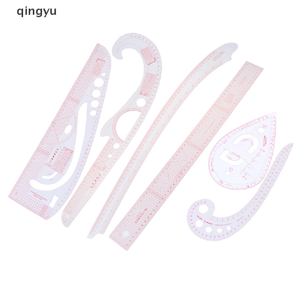 Qingyu Bộ 7 Thước Cong Vẽ Tranh Đa Chức Năng Cho Thợ May