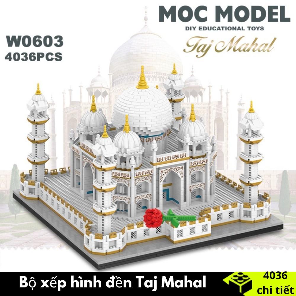 [4036 Chi Tiết] ĐỒ CHƠI XẾP HÌNH LẮP RÁP KIẾN TRÚC KỲ QUAN THẾ GIỚI ĐỀN MỘ TAJ MAHAL ẤN ĐỘ