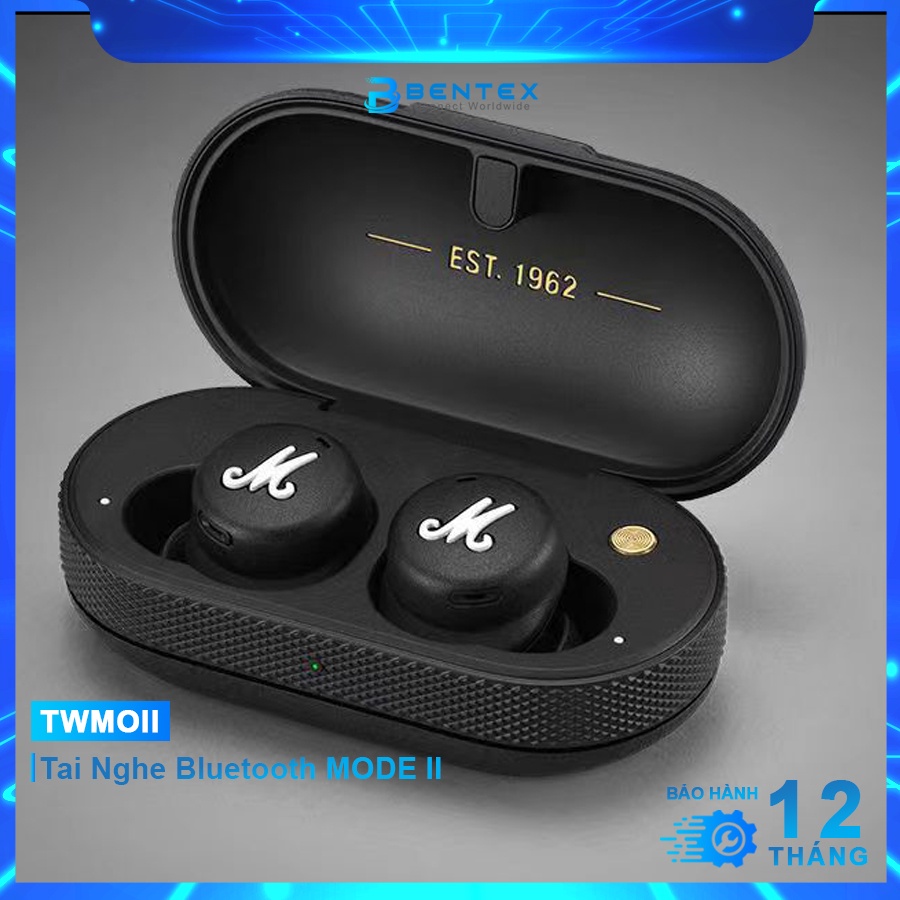 Tai nghe Bluetooth Không Dây Marshall Mode II Kết Nối TWS 5.0 Âm Thanh Nổi Chất Lượng Cao Pin 5 Tiếng BH 12 Tháng