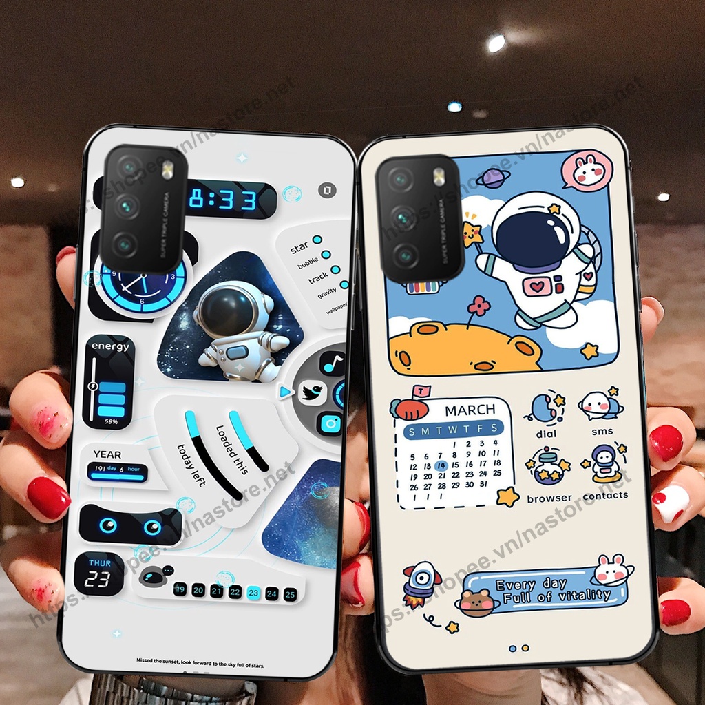 Ốp lưng Xiaomi Redmi 9T / Poco M3 / Poco X3 cute, phi hành gia cute 3d cute giá rẻ