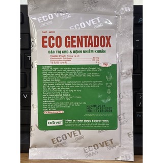 Hen Khẹc Gà Eco GENTADOX CRD, Cryza, hen chảy nước mắt, nước mũi, tiêu chảy phân xanh, phân trắng, phân sống