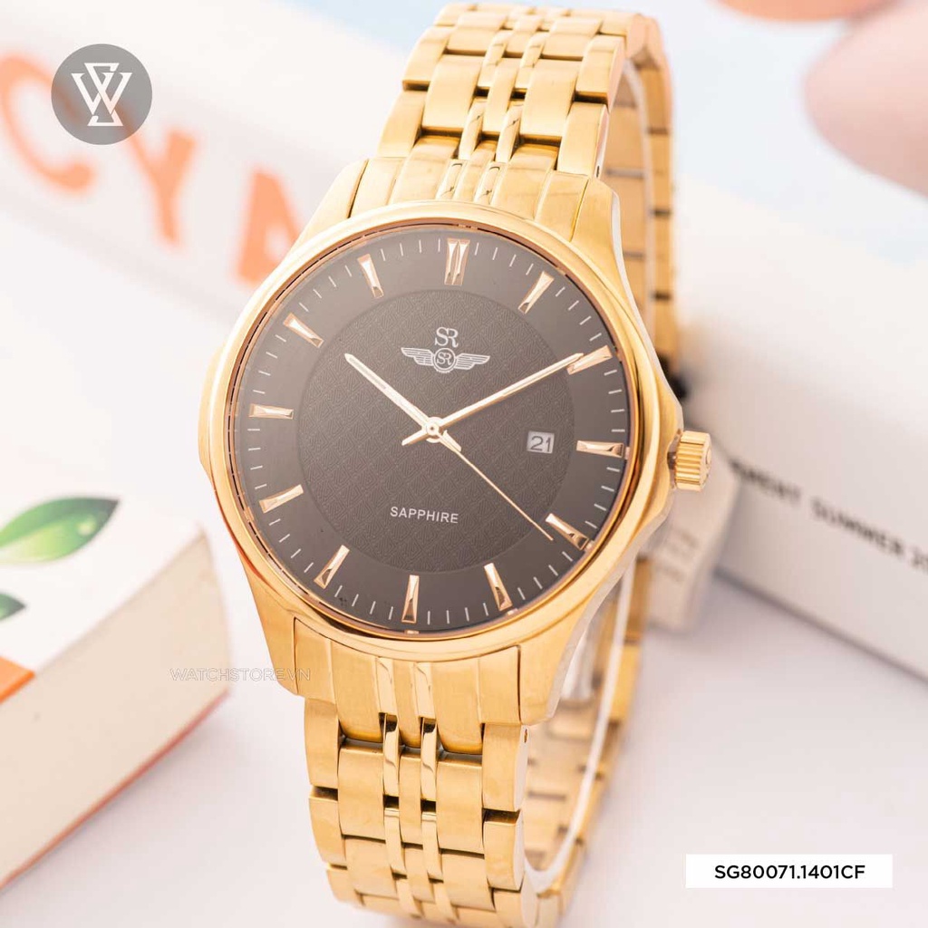 SRWatch WATCHSTORE SG80071.1401CF - Đồng Hồ Nam - Pin / Quartz - Kính Sapphire - Size Mặt 40mm - Bảo Hành 5 Năm