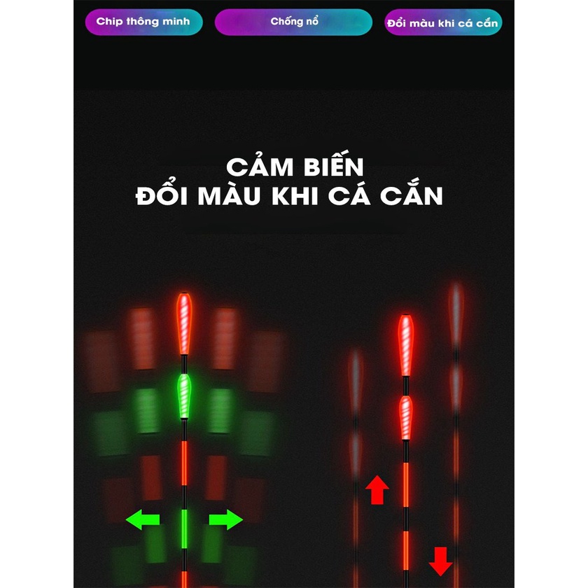 Phao Câu Cá Săn Hàng H-CT Tiểu Phượng Hoàng , Hàng Ngày Đêm Đổi Màu Tăm Khuếch Tán PC-10 KhaLy
