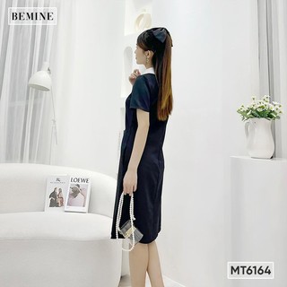 Đầm xuông cổ phối BEMINE MT6164