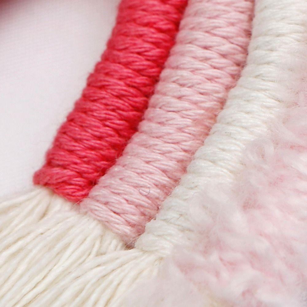 Set 2 Dây Treo Kính Chiếu Hậu Xe Hơi Hình Trái Tim Màu Cầu Vồng Thời Trang