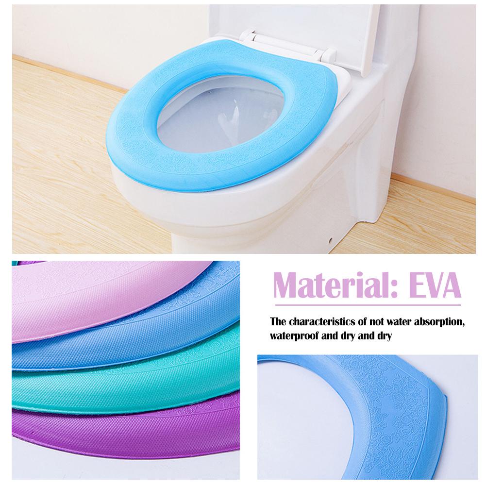 Miếng Đệm Lót Bồn Cầu Bằng Silicone Chống Thấm Nước Giặt Được Tiện Lợi F9H3