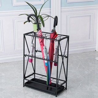 Giá Để Đồ Dù Sắt Có Khay Nhỏ Giọt 10 Lỗ 8 Móc Giá Treo Ô Cho Gia Đình Sảnh Khách Sạn 【MOMYKEEP】