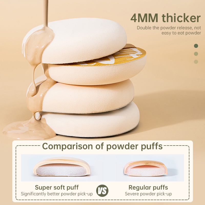 Mút tán mút trang điểm Bigsize XL kẹo bông rubycell kem nền mềm mịn đàn hồi hot tiktok chất liệu cao cấp Nhật Bản