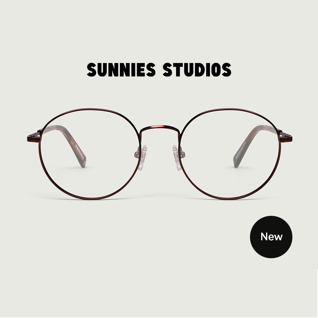 Gọng Kính Cận Sunnies Studios Gọng Tròn Reagan Bronze