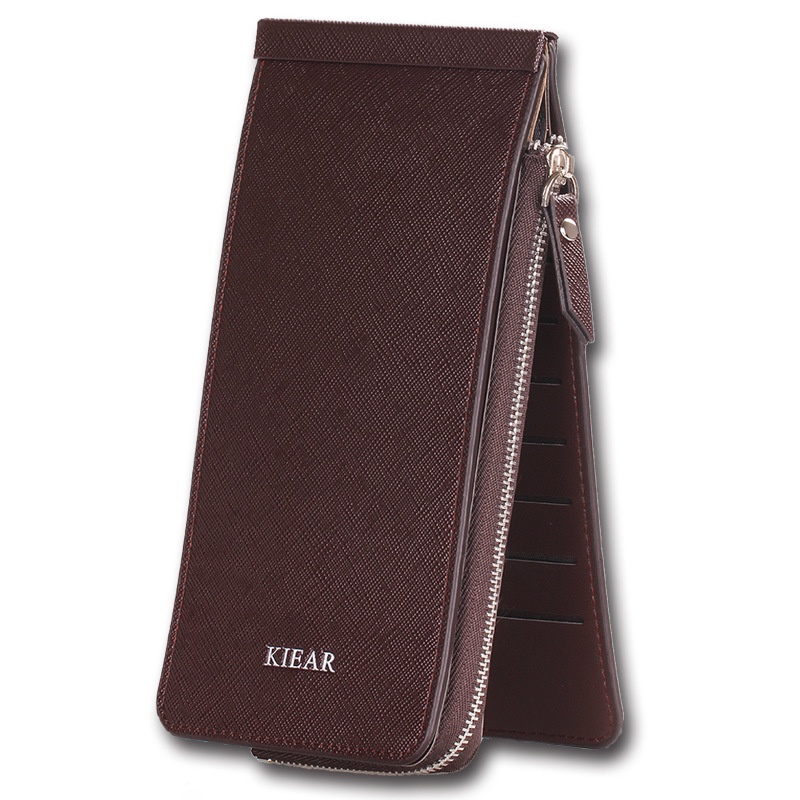 Ví Dài Đựng Thẻ Sức Chứa Lớn Có Khóa Kéo Phong Cách Hàn Quốc Cho Nữ