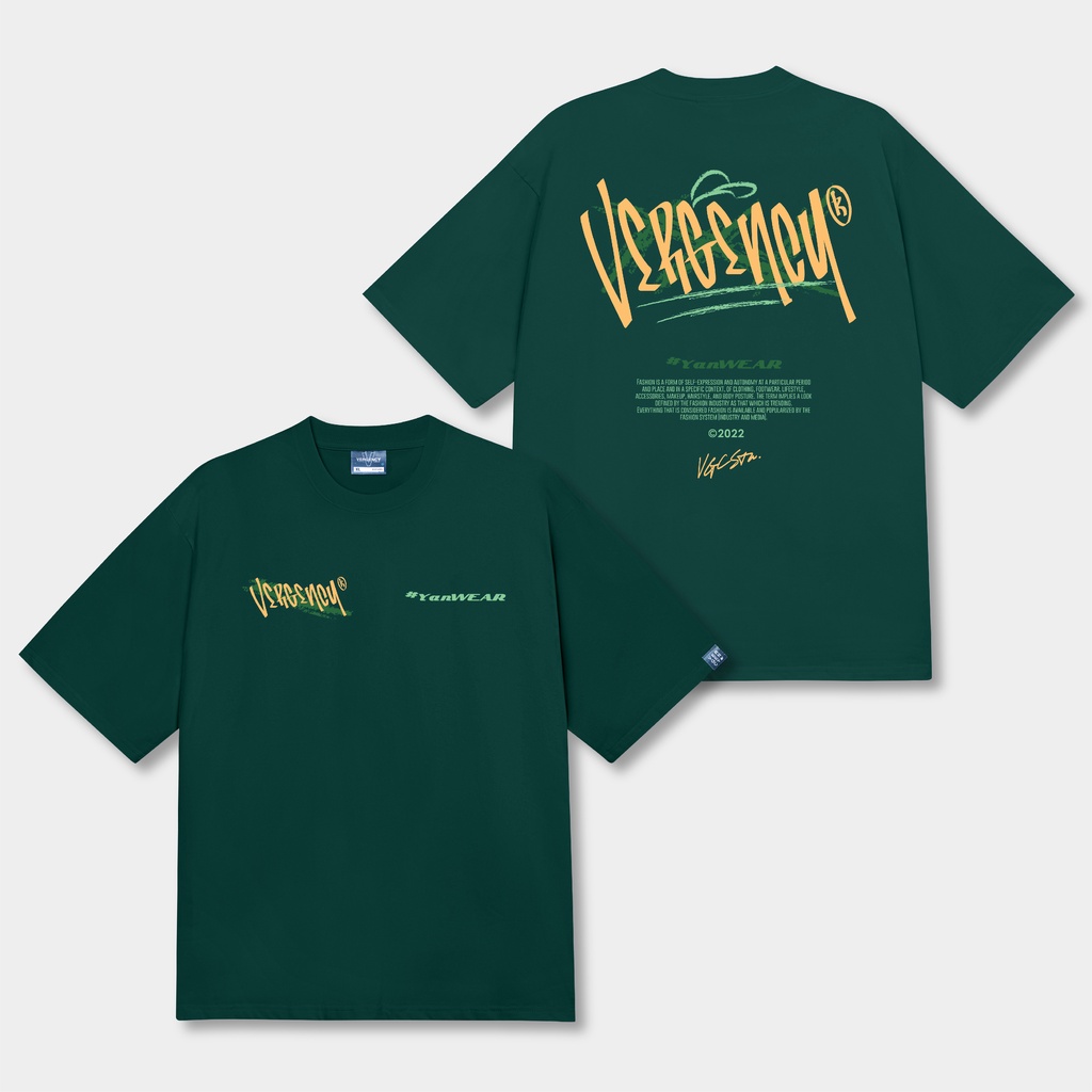 Áo thun nam nữ local brand unisex form rộng tay lỡ Vergency Rapper/RAP hàng chính hãng 6 màu sắc