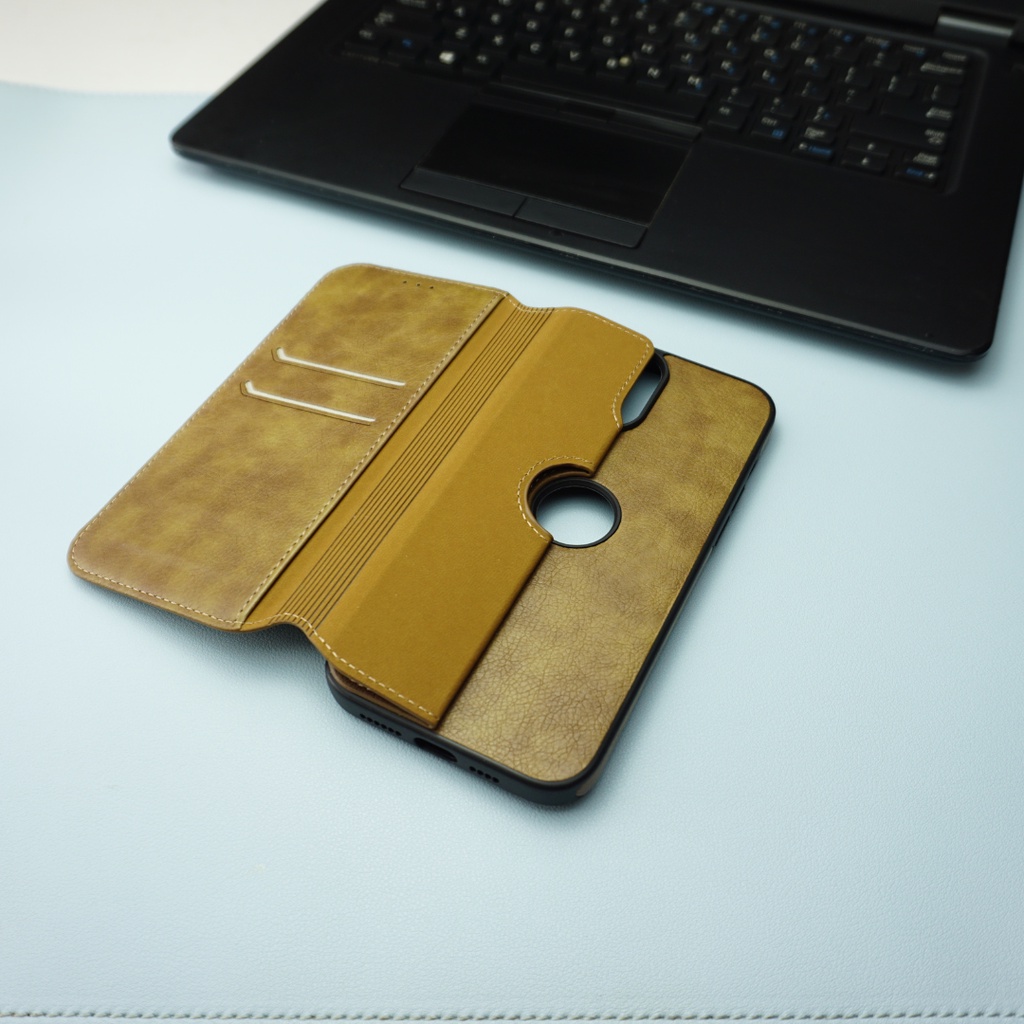 Bao da iphone nắp gập  tích hợp ví , ngăn đựng thẻ . x series /11 serries/12serries/13 series .