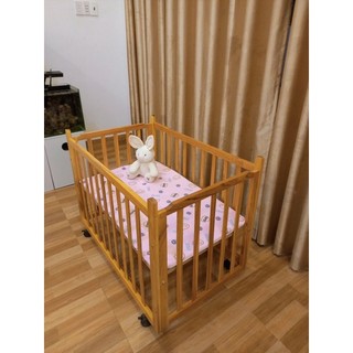Cũi trẻ em và đệm cũi sơ sinh (tặng ga đệm êm ái)