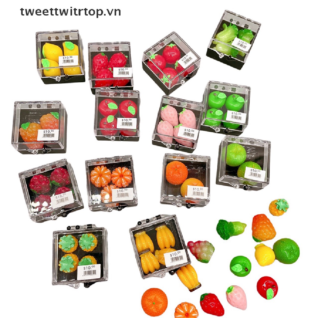 Mô Hình Thức Ăn Trái Cây Mini Trang Trí Nhà Búp Bê