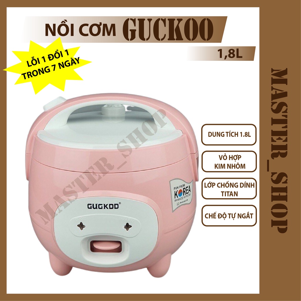 NỒI CƠM ĐIỆN GUCKOO 1,8L, NỒI CƠM CUCKOO CON LỢN CUTE - BẢO HÀNH LỖI 1 ĐỔI 1