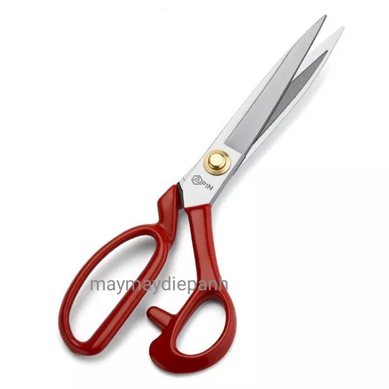 Kéo cắt vải siêu sắc Pin  màu đỏ, đen 9 inch,10 inch,11 inch,12inch