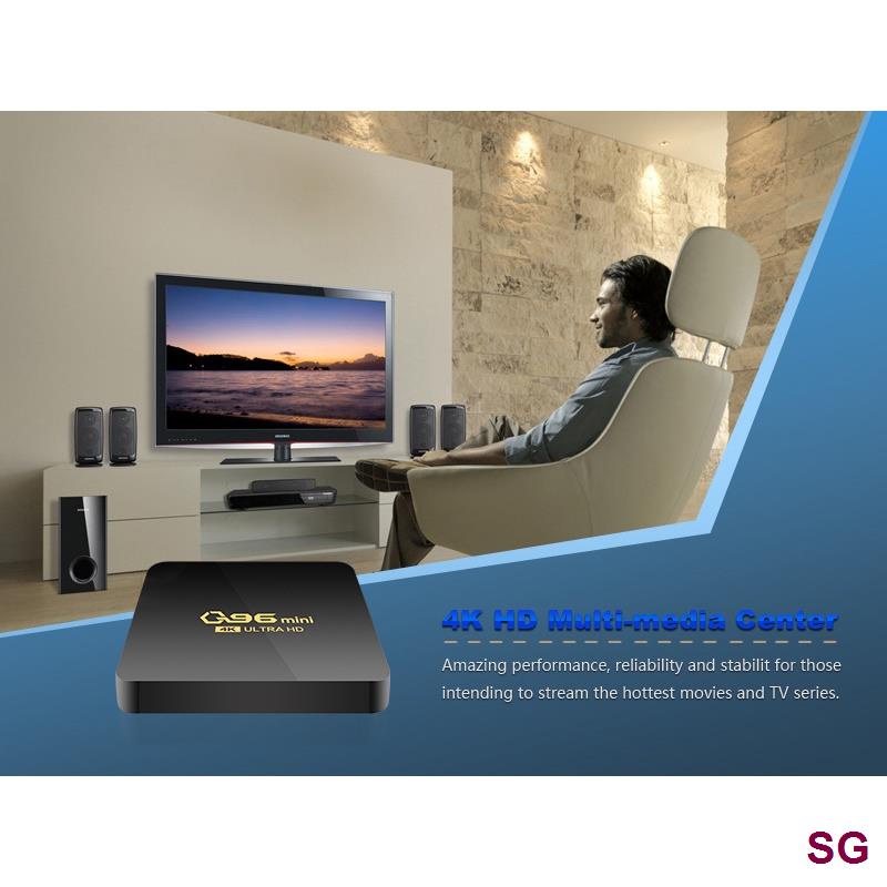 Tv Thông Minh Q96 mini Android 10.0 Amlogic S905L 2.4G WIFI 4K 8 + 128GB Và Phụ Kiện