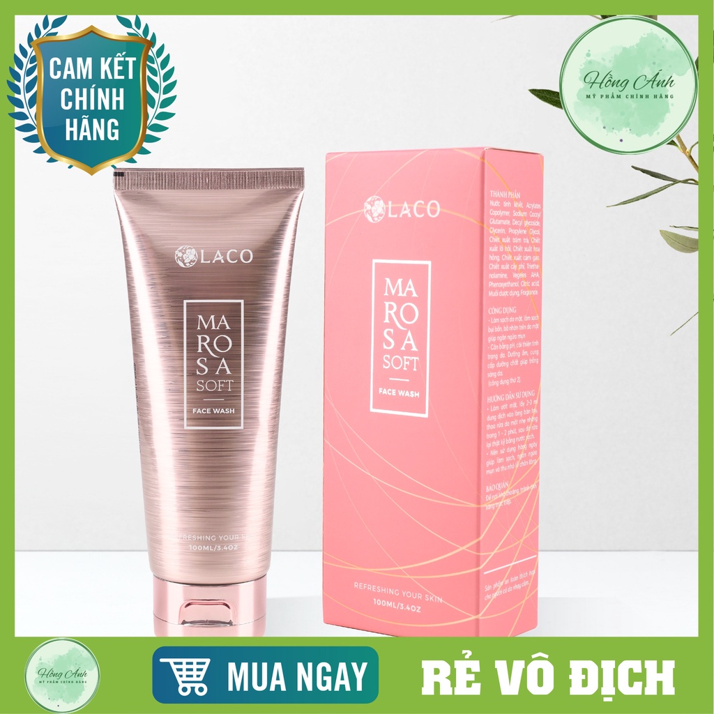 Sữa rửa mặt Marosa Soft giúp phục hồi da hư tổn, cho làn da sạch mịn màng và ngăn ngừa lão hoá