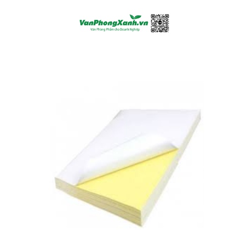 Giấy Decal A4 Đế Vàng