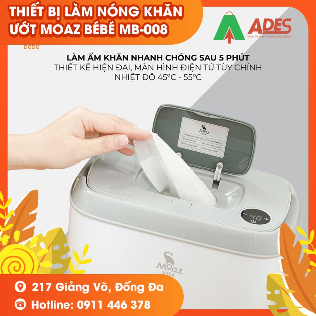Thiết bị làm nóng khăn ướt MOAZ BÉBÉ MB-008