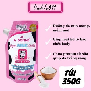 Muối tắm sữa bò tẩy tế bào chết A Bonne Spa Milk Salt Thái Lan [GÓI 350G]