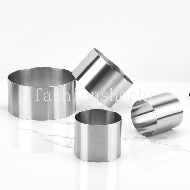 Khuôn Làm Bánh Mousse Hình Tròn Bằng Thép Không Gỉ
