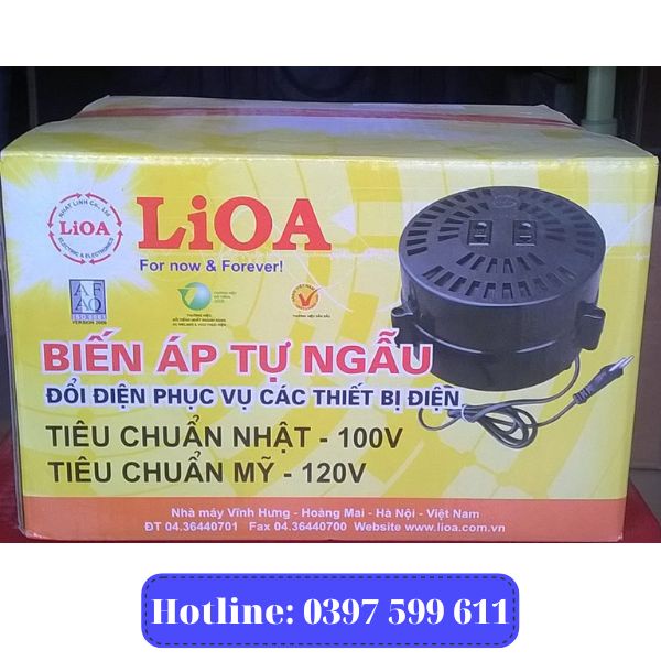 Đổi nguồn 220v-100v công suất từ 160W-1600w Lioa sản xuất với dây đồng siêu bền Nhật Bãi Phát Đạt