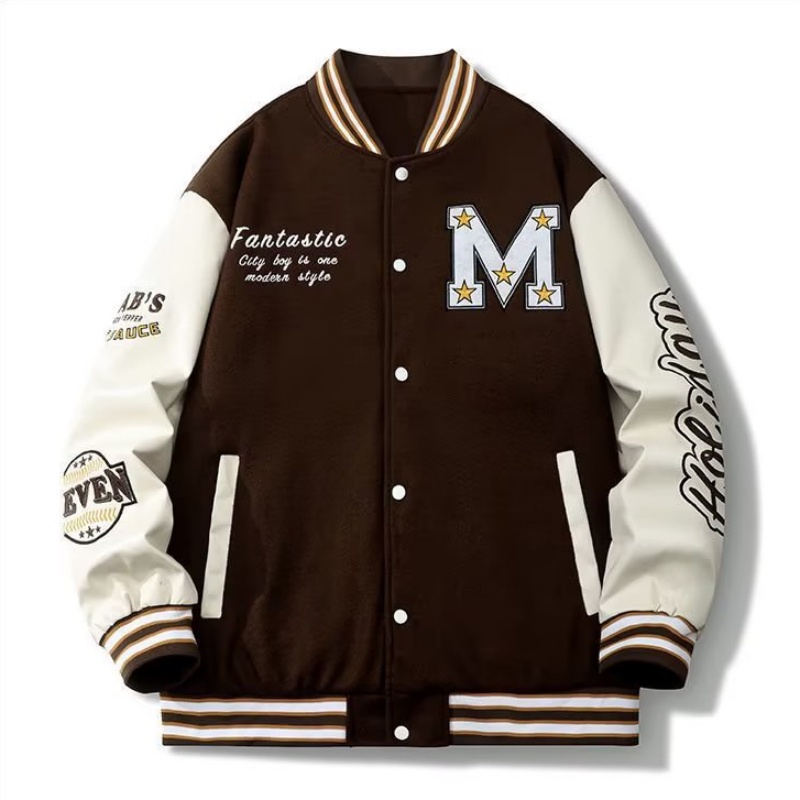 Áo Khoác Nam In Chữ Phong Cách hip hop Đường Phố Hàn Quốc Cỡ Lớn S-3XL